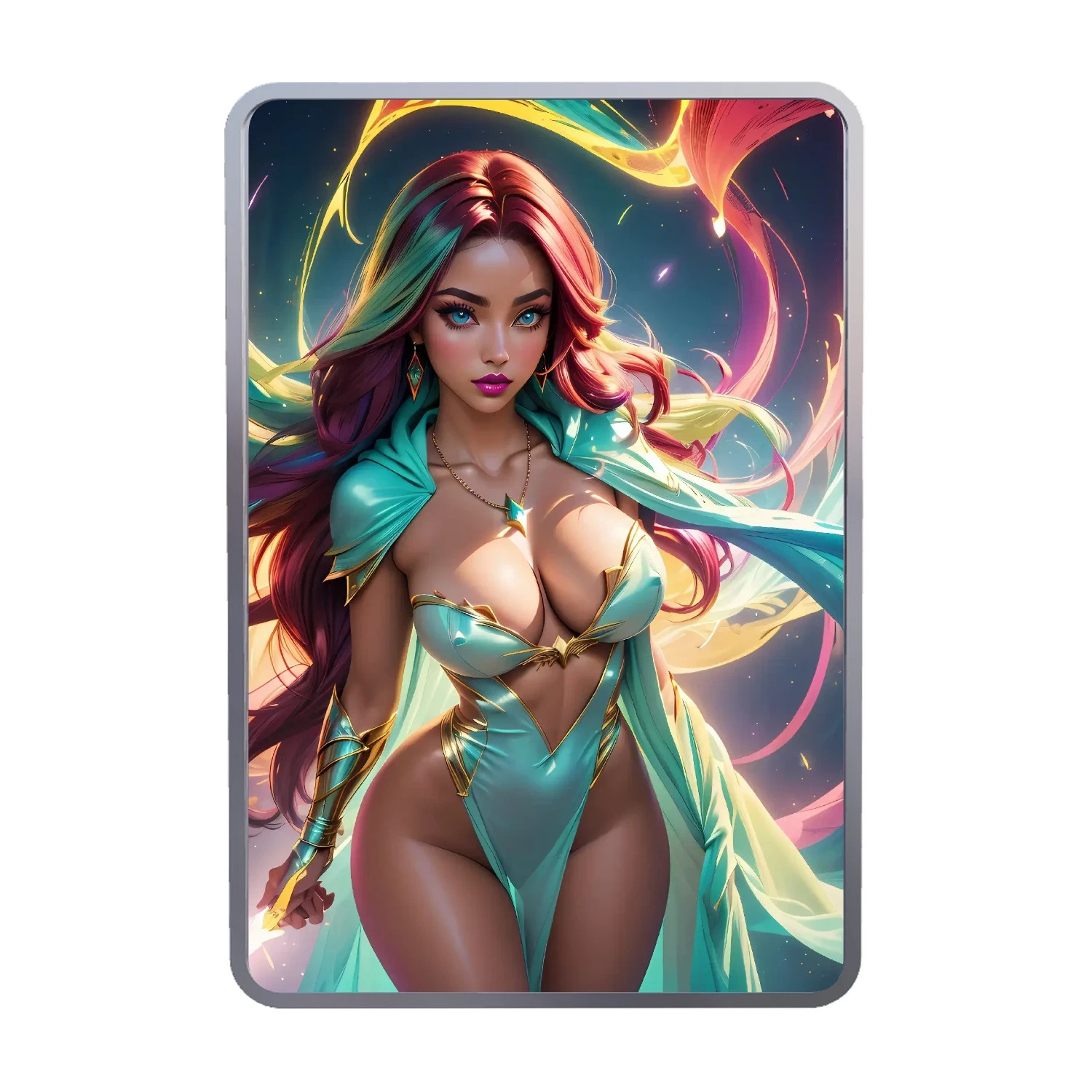 SEXY! 1 oz .999 Fine Silver Colorized Naughty Art Bar – Limited