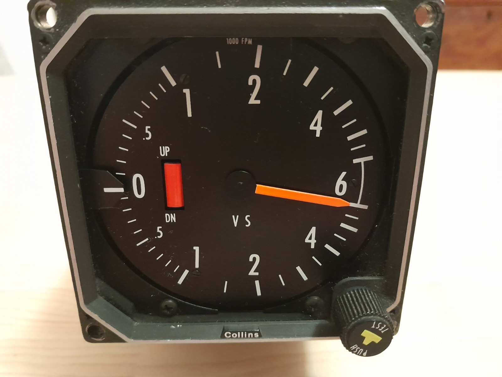 Collins VSI-80A Vertical Speed Indicator PN 622-4782-007 Untested Since 1996