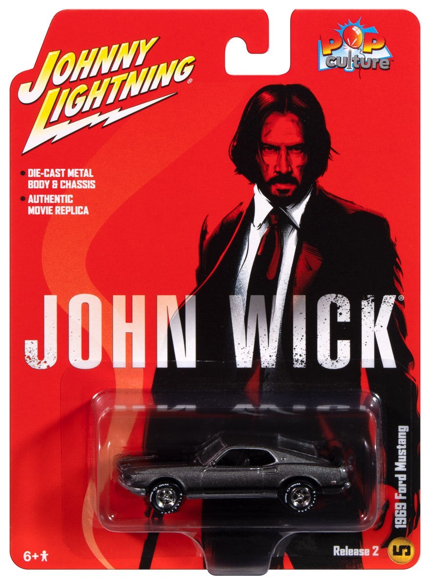 Johnny Lightning John Wick 1969 Mach 1 Ford Mustang 1/64