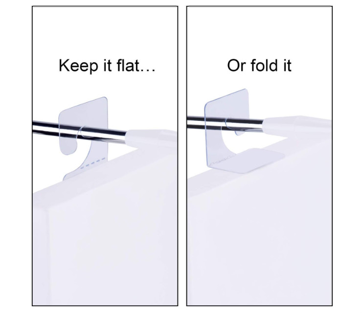 SnowTing 120Pcs Self Adhesive Plastic Hang Clear Tabs Hooks Display Card for Sto