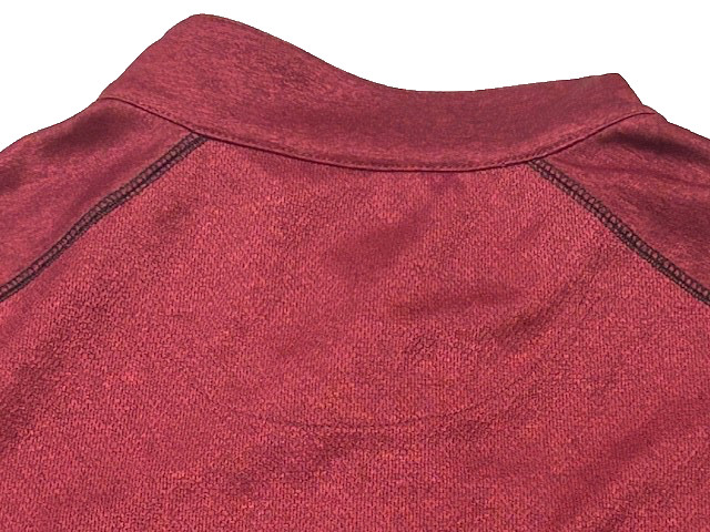 Pebble Beach Men's Performance 1/4 Zip Long Sleeve Red Golf Pullover - Size L