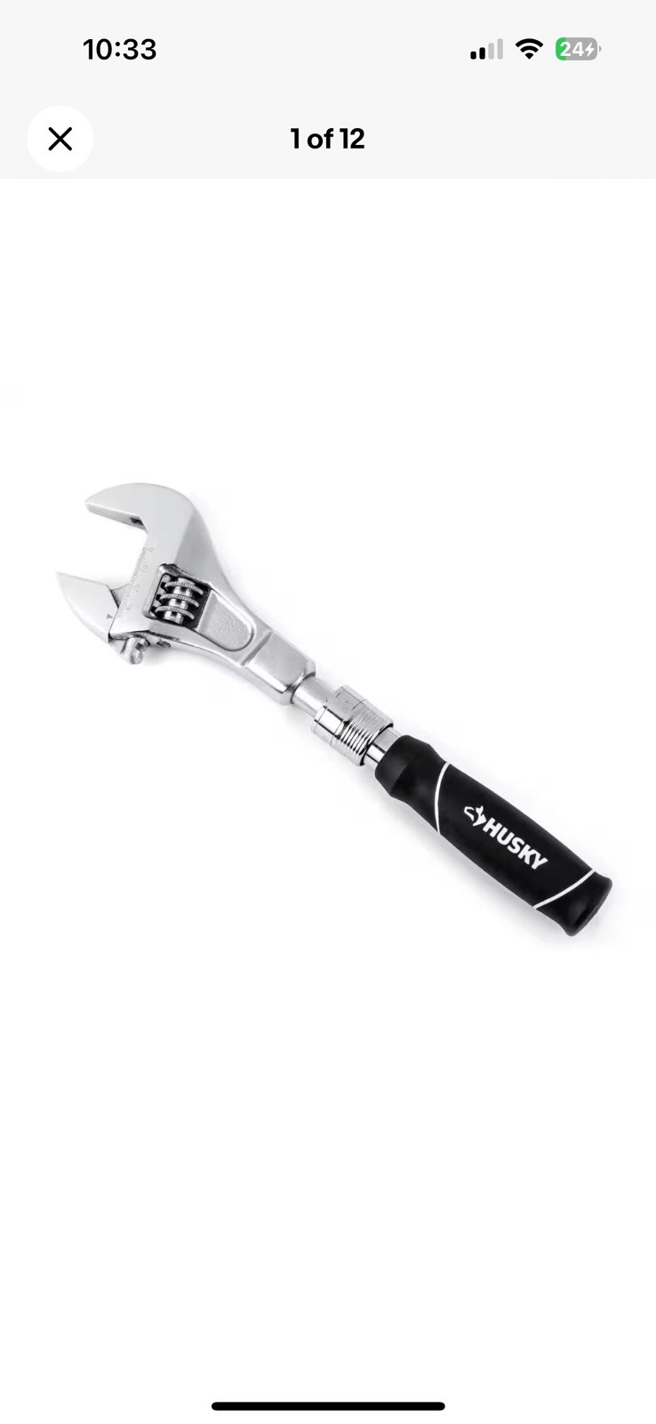 12 In. to 16 In. Extendable Adjustable Wrench