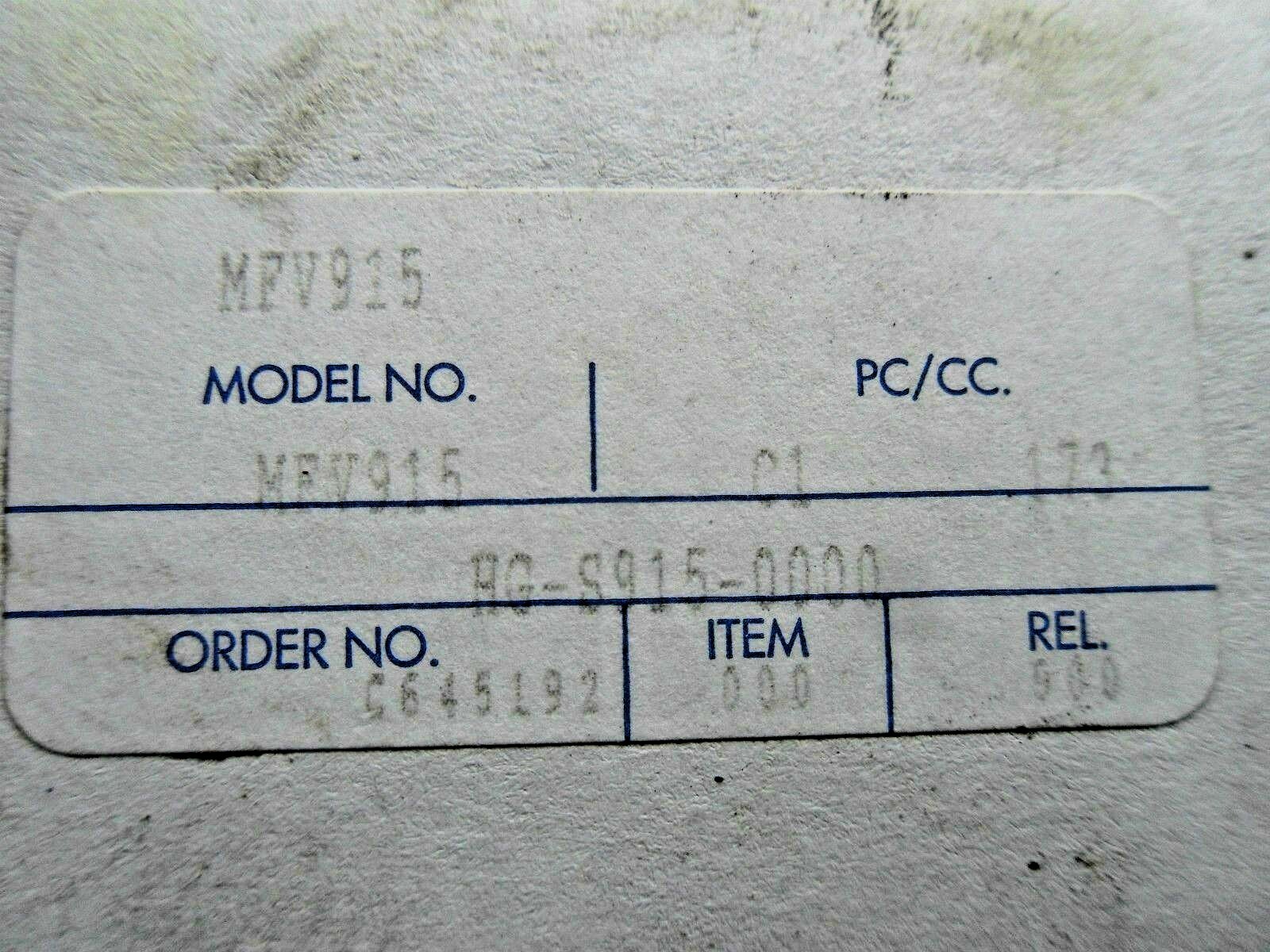 1 ELECTRONIC COUNTERS & CONTROLS MFV915 COUNTER