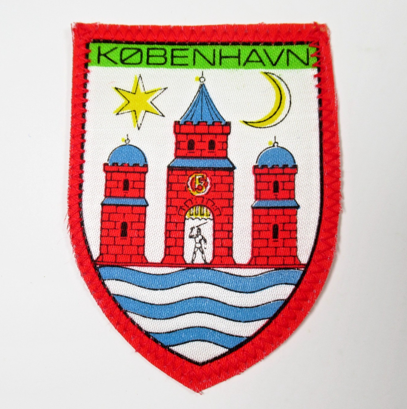 København Denmark Patch Vintage Souvenir Printed Shield Sew On Travel Emblem