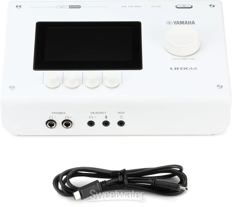 Yamaha URX44 USB-C Audio Interface - White