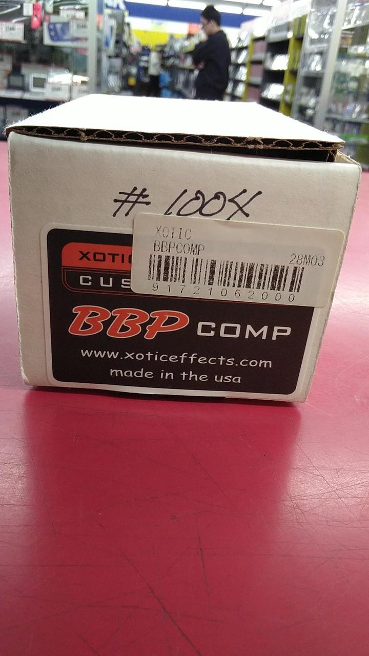 XOTIC Bb-Pre Comp Guitar Compressor with Box and Manual