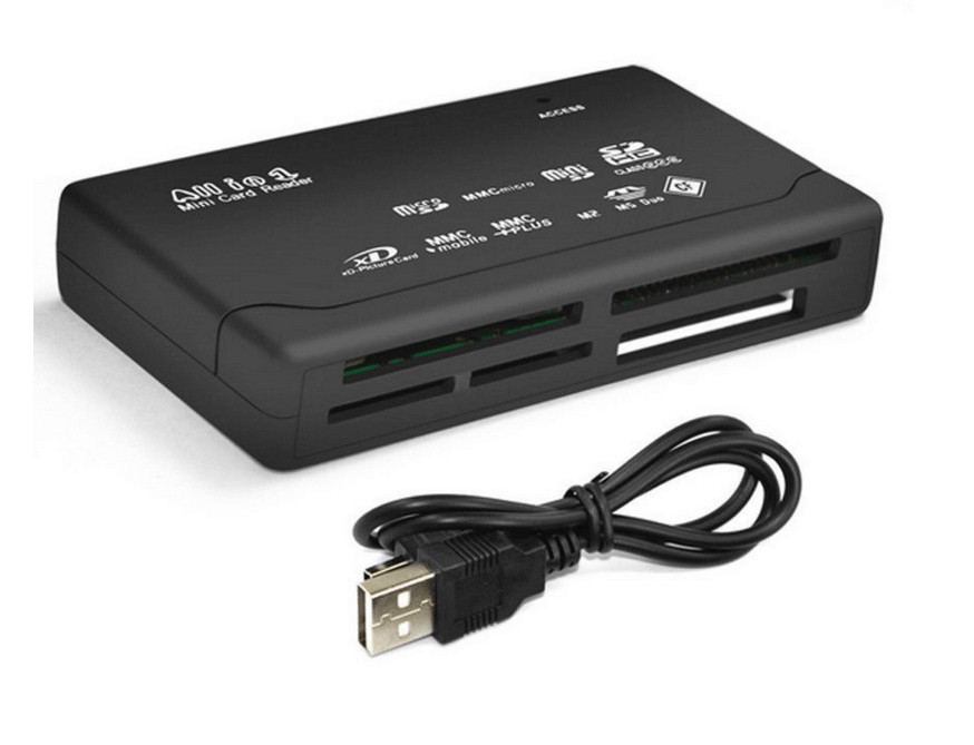 Memory Card Reader Mini 26-IN-1 USB 2.0 High Speed For CF xD SD MS SDHC LOT