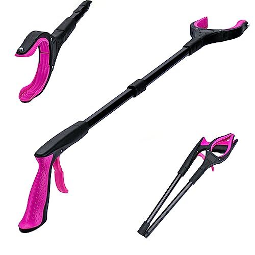 32  Inch Extra Long Grabber Tool Foldable Trash Claw Reaching Tool
