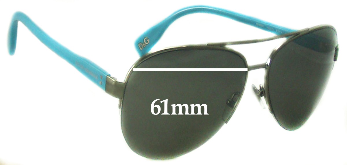 SFx Replacement Sunglass Lenses fits Dolce & Gabbana DG6092 - 61mm Wide