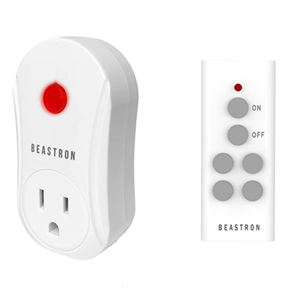 Upgraded Remote Controlled Outlet (1 Pack with 1 Remote),Expandable Remote Light