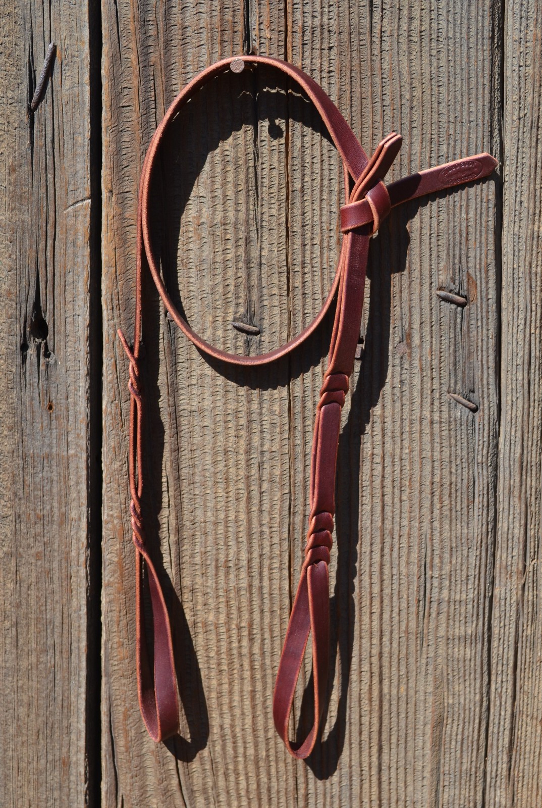 Jose Ortiz 3/8" Latigo Bosal Noseband Hanger - Self-tie