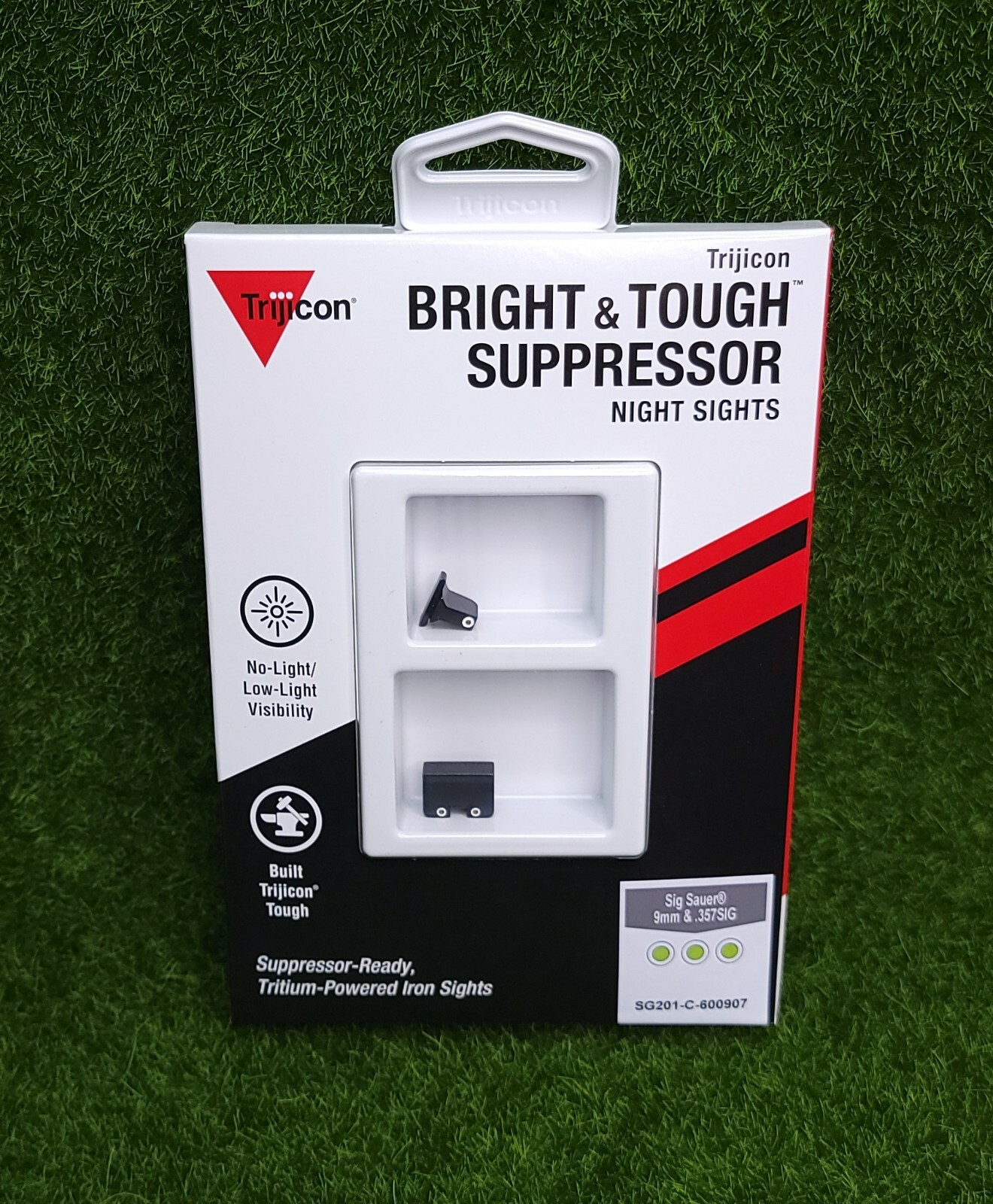 Trijicon Bright & Tough Suppressor Night Sight Set Sig 9mm/.357 - SG201-C-600907