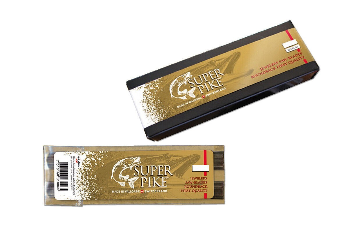 JEWELERS SAW BLADES SUPER PIKE® #8/0 SWISS MADE 144 PIECES BRAND NEW