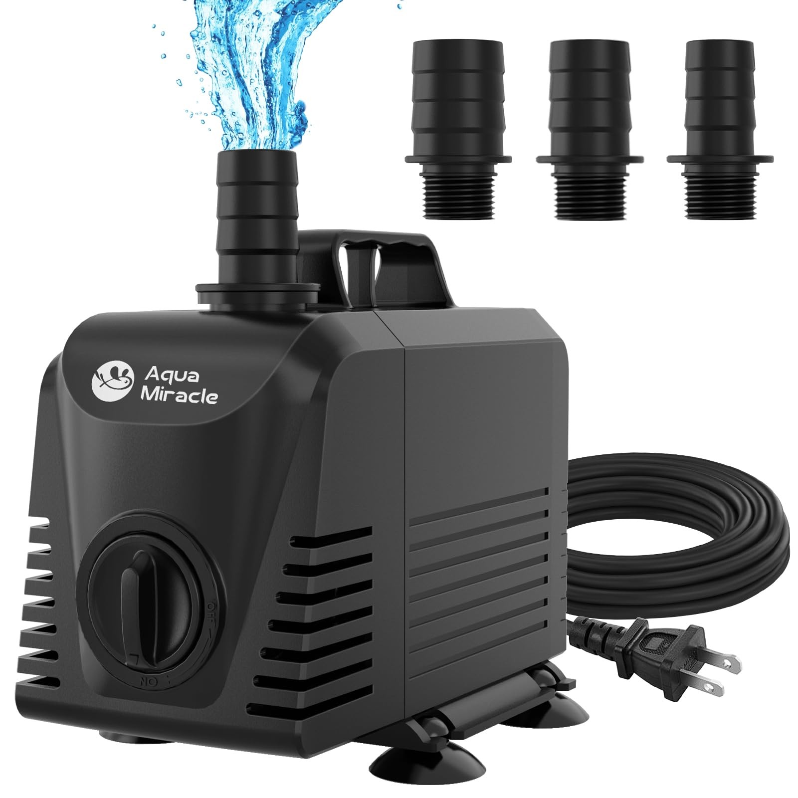 AquaMiracle Submersible Water Pump Aquarium Water Pump with Flow Control, Pond P