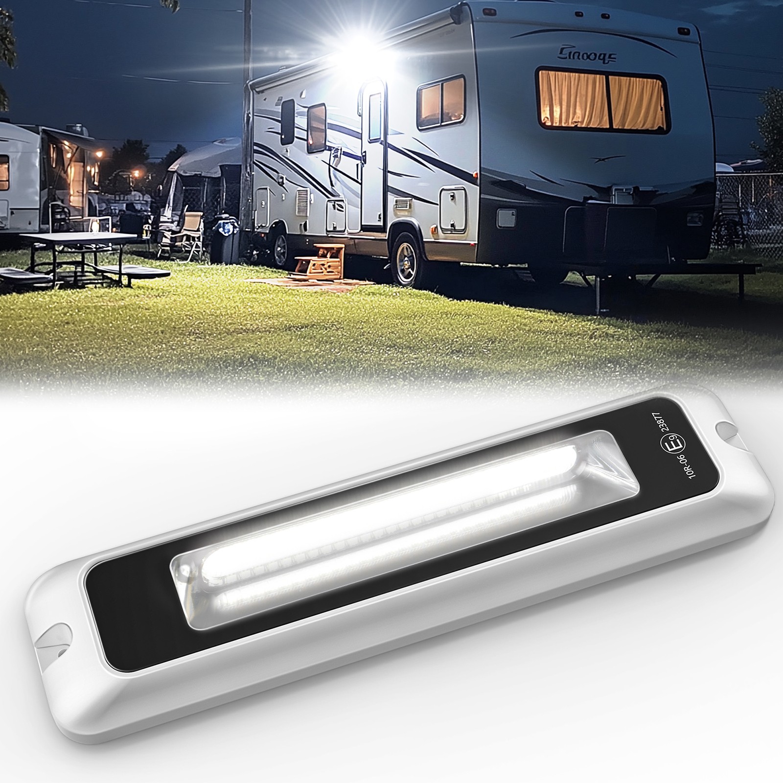 8 Inch RV Exterior Porch Light LED Utility Awning Light Camper RV Trailer Boat