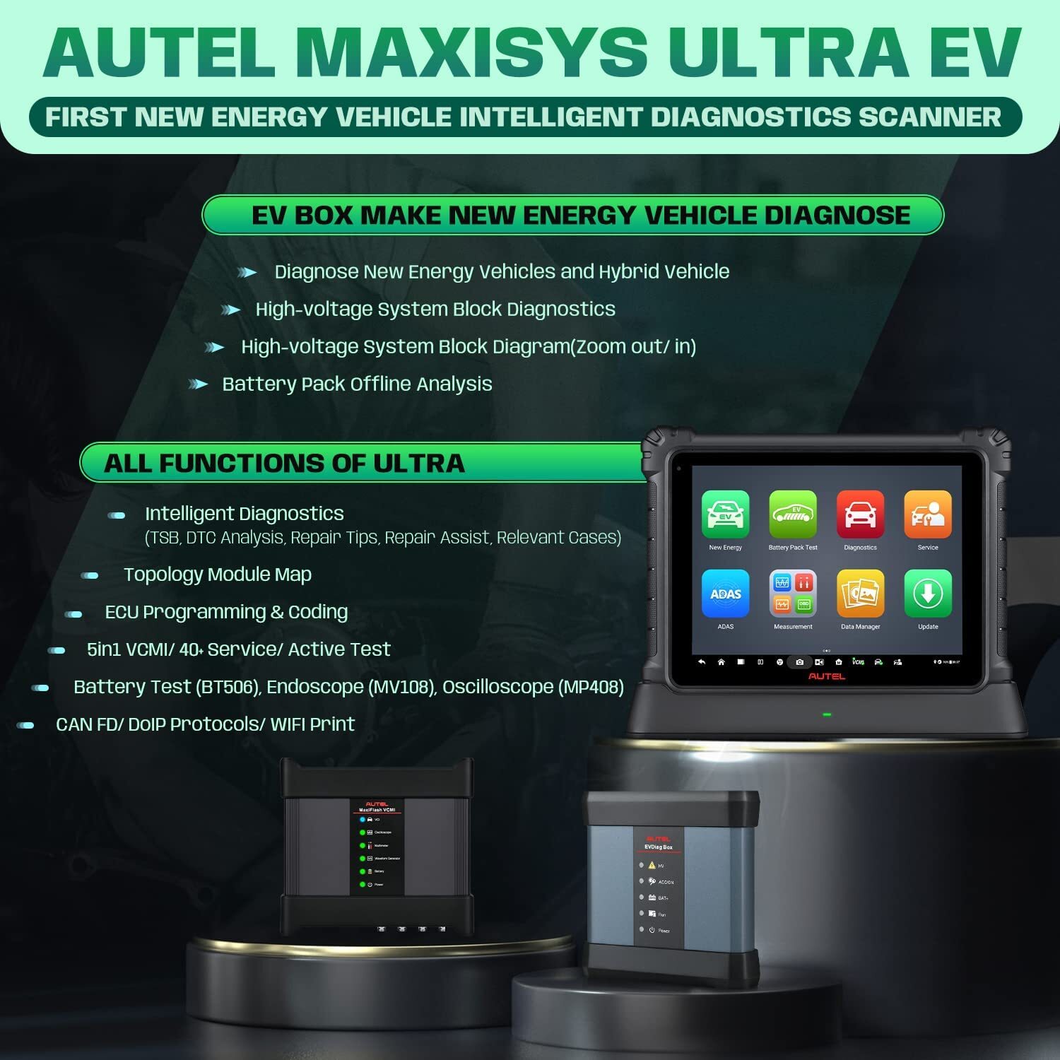 PROMO Autel MaxiSys Ultra EV +EV BOX Electric Intelligent Diagnostic Programming