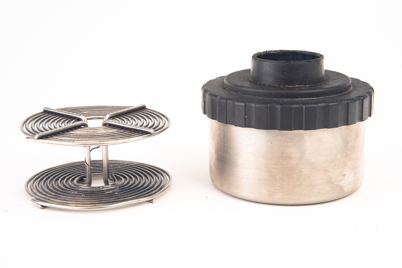 Stainless Steel Developing Tank with 1 35mm Spiral Film Reel Vintage V27