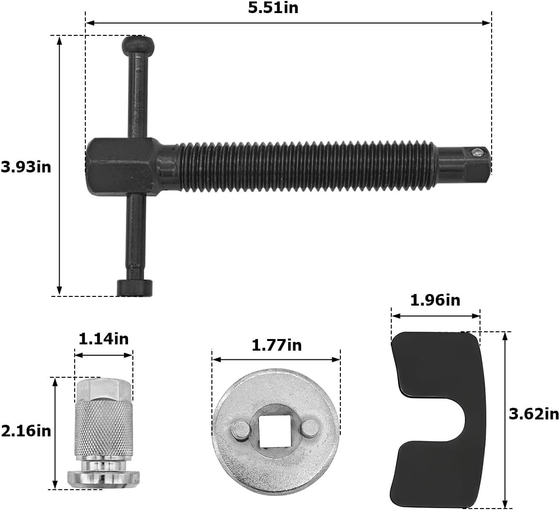 Versatile 3-Piece Brake Caliper Winding Tool Set for Efficient Brake Maintenance