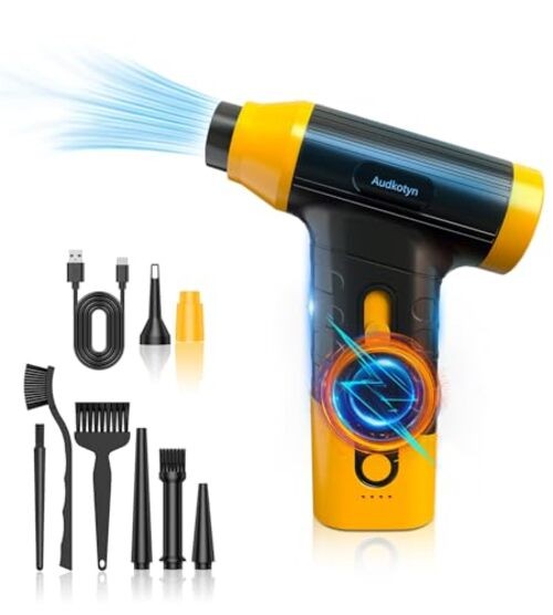 Cordless Electric Compressed Air Duster - 150000 MRP Electric air Blower Yellow