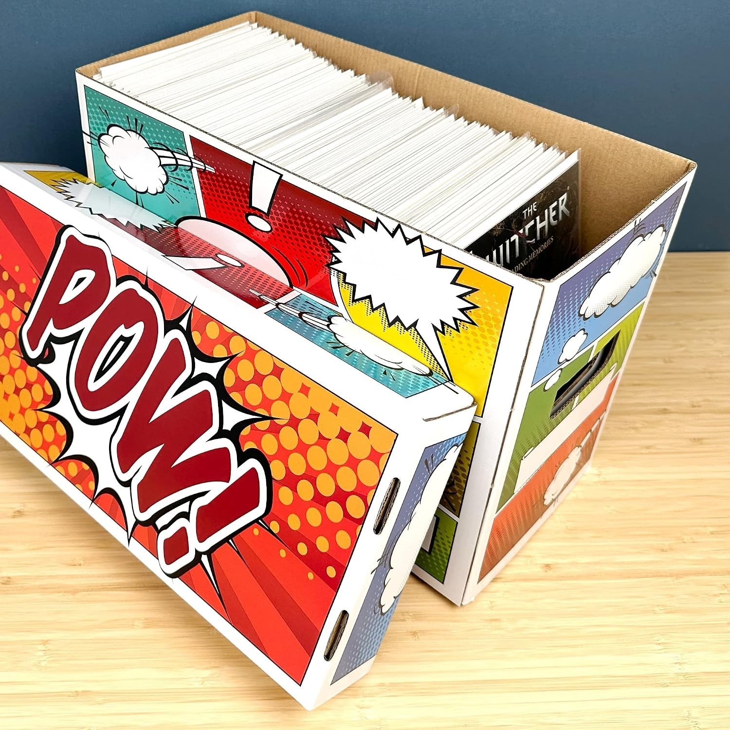 Durable Stackable Comic Storage Box, Classic Design for Current & Silver Age