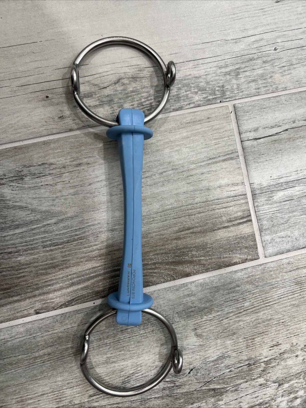 POPONCINI Harmony, One Soft Rubber Mouth Gag Bit, 5 1/2 Inches Ring Size 3 1/2