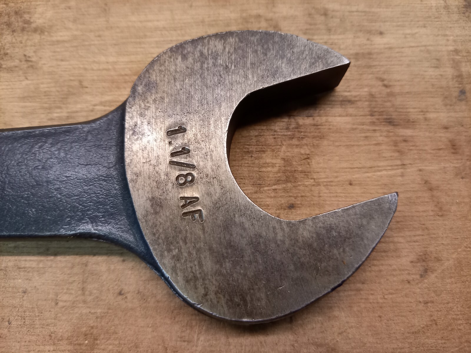Vintage Snail Brand Open Ended Spanner 1 1/8" x 15/16" Excellent Vintage Cond.