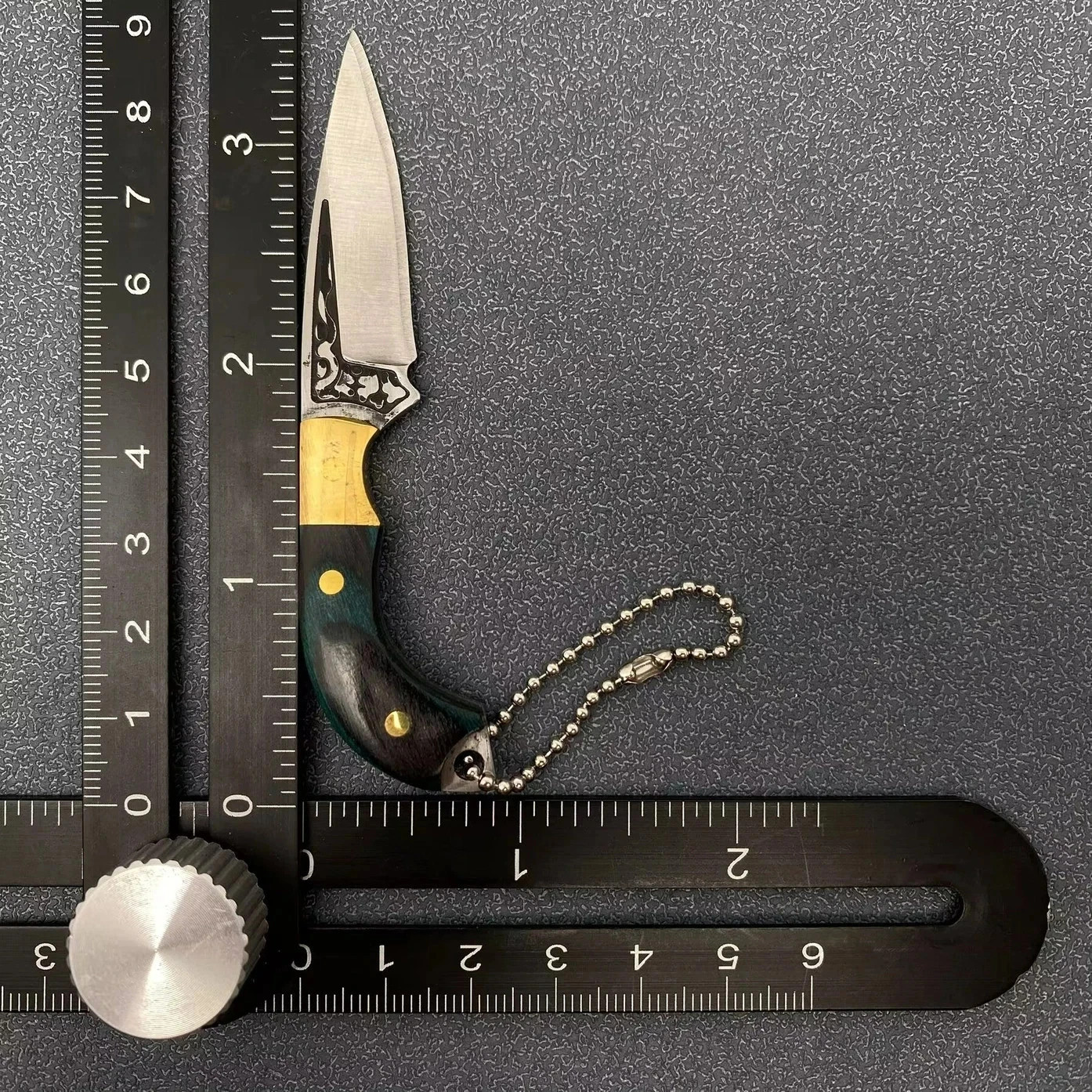 Mini Knife / Keychain - Wooden Handle