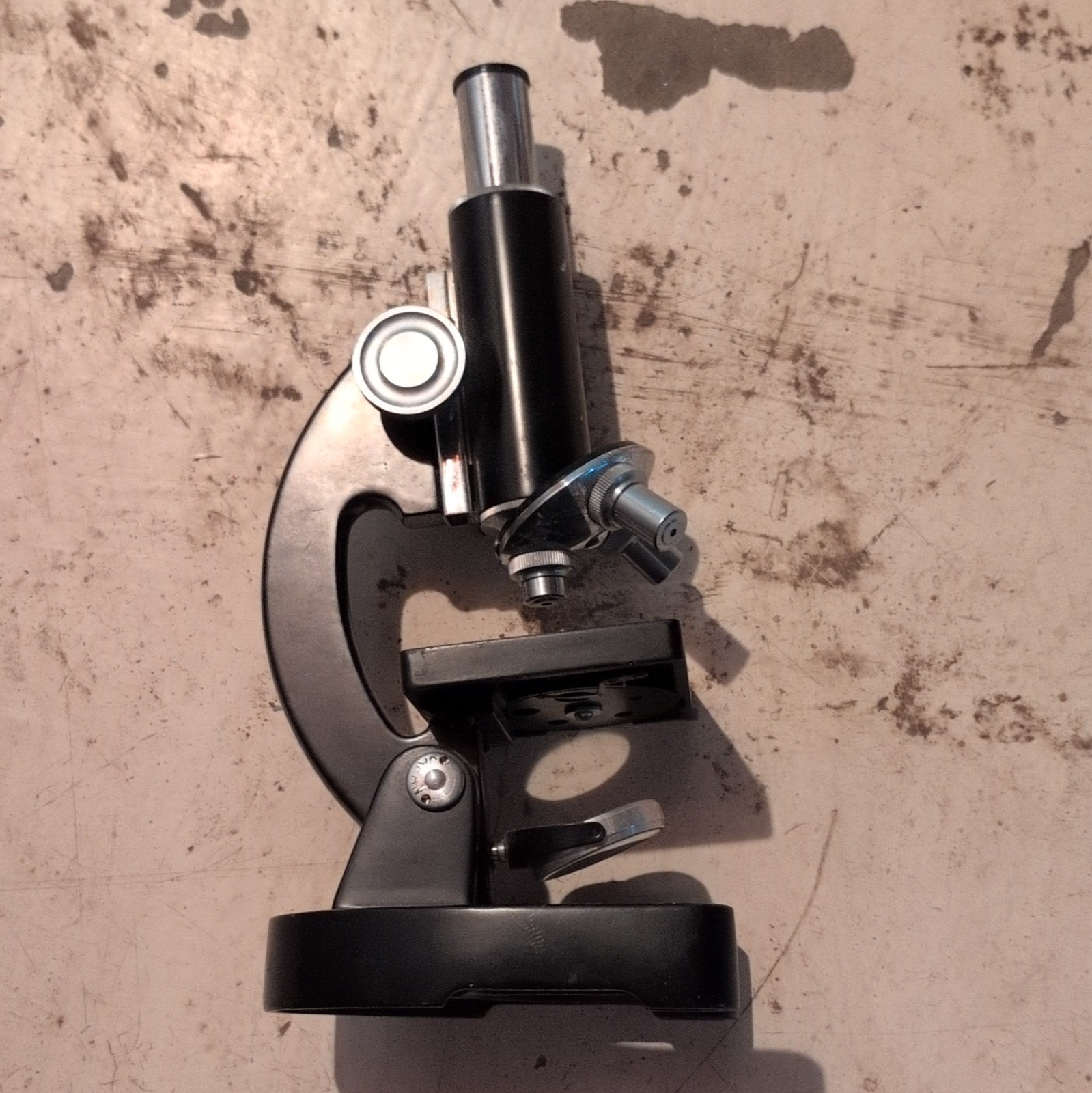 Aubam Compound Upright Monocular Microscope 80X-600X for Biological Lab
