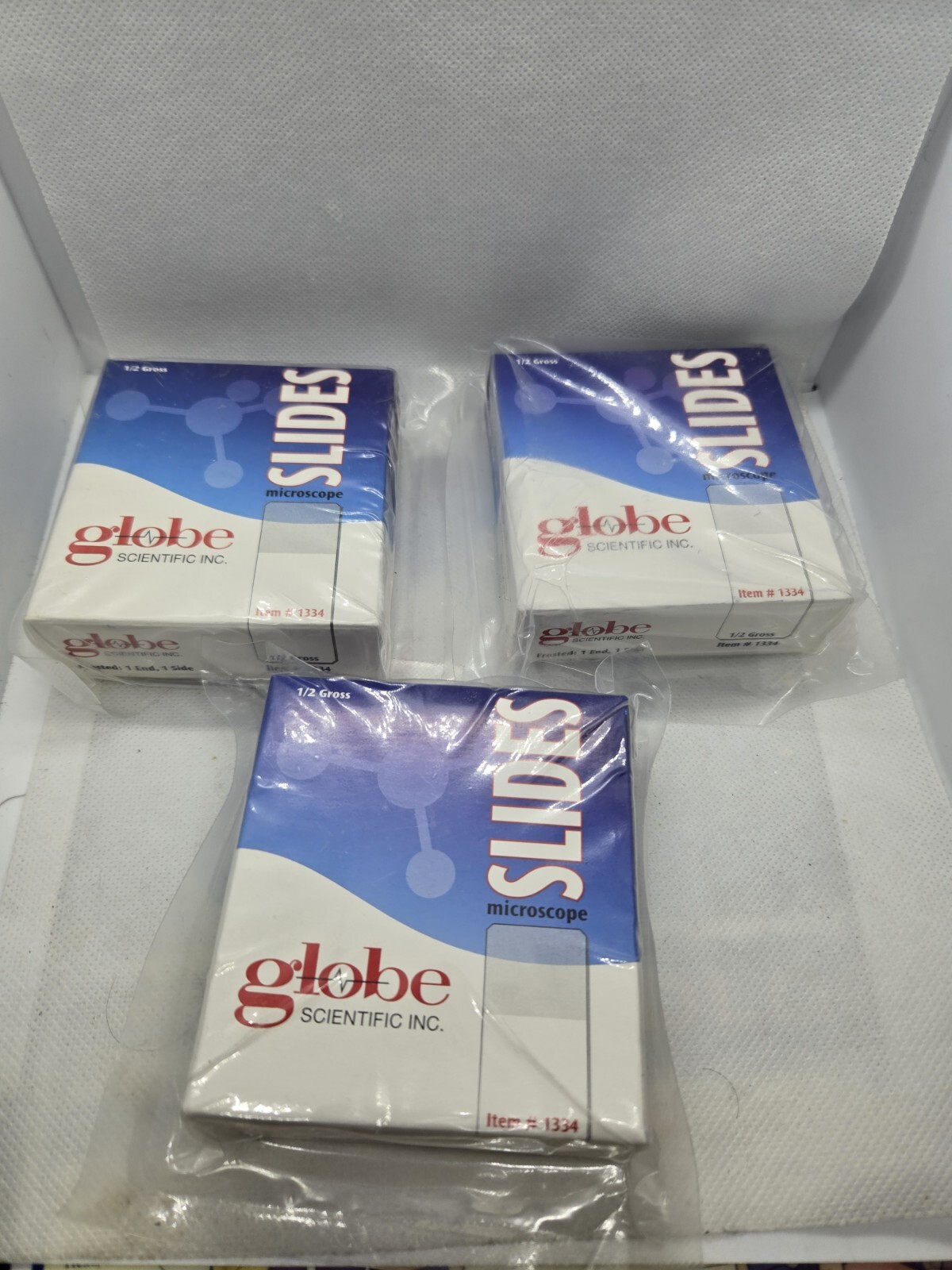 Globe Science Lab Microscope Slides 1/2 Gross 72 Count 27x75x1mm 1334 - 1 BOX