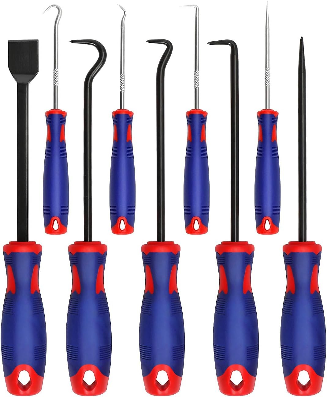 WORKPRO 9Pcs Precision Pick Hook Set Scraper for Auto Electronic W000846A