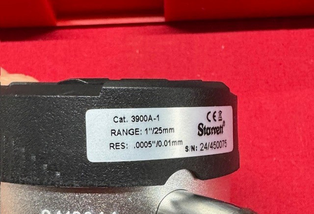 Starrett 3900A-1 Electronic Indicator, 1" / 25mm Range IN STOCK