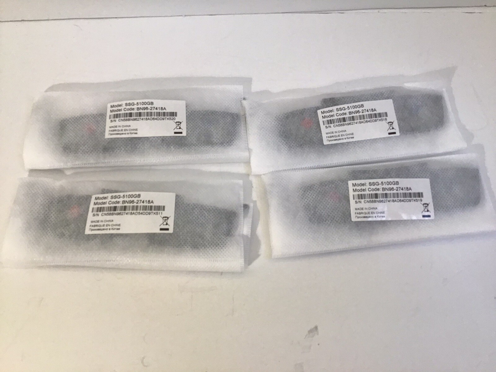 Genuine Set of 4 SSG-5100GB Samsung 3D Active Glasses Battery Operated Bluetooth