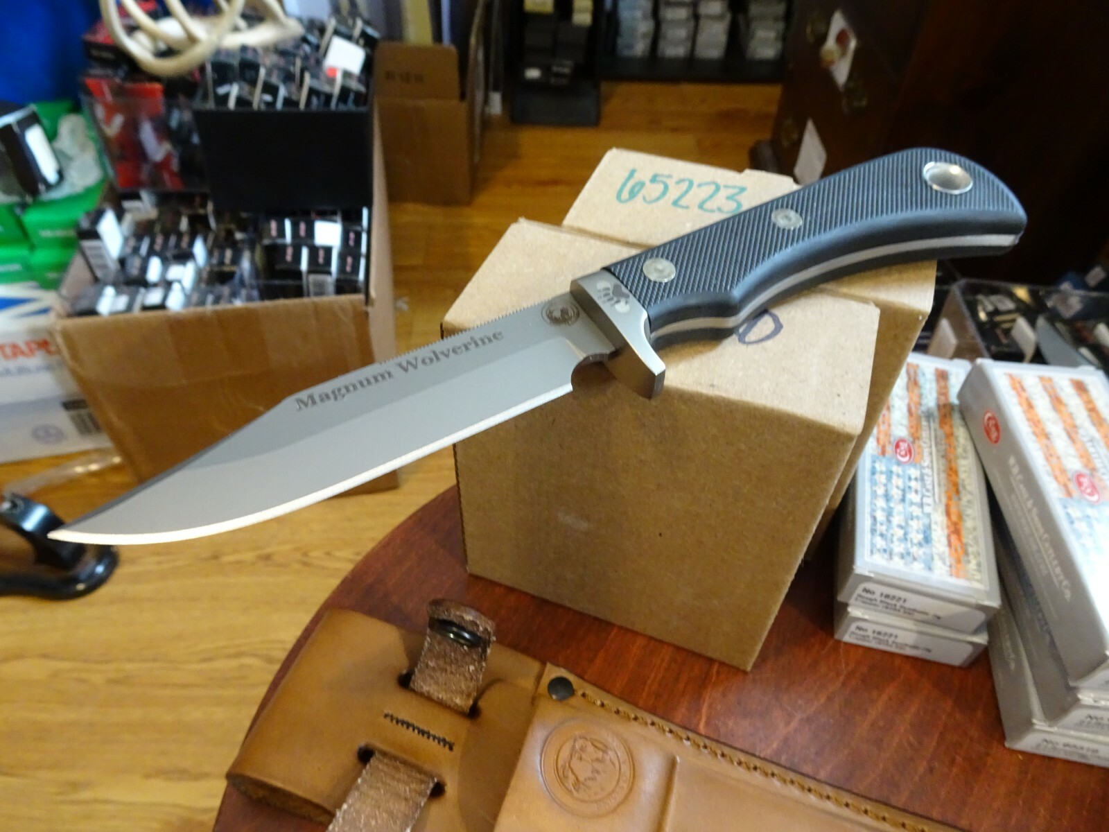 KNIVES OF ALASKA 9 1/2" MAGNUM WOLVERINE D2 TOOL STEEL SURE GRIP HANDLE 158FG