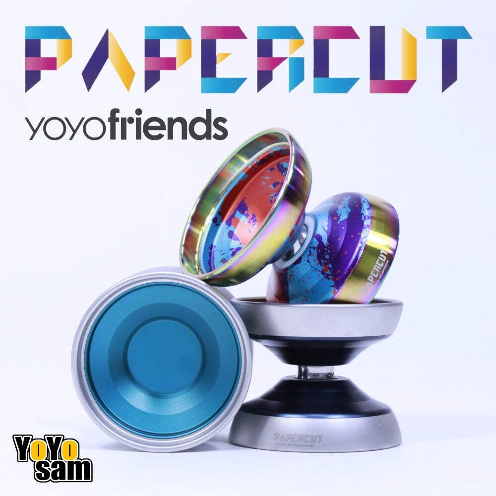 yoyofriends Papercut Yo-Yo - Bi Metal/Stainless Steel Rings - 8th Anniversary Ed