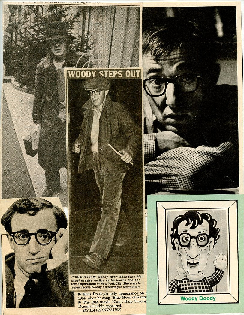Woody Allen Original Clipping Magazine Photo lot #N6098