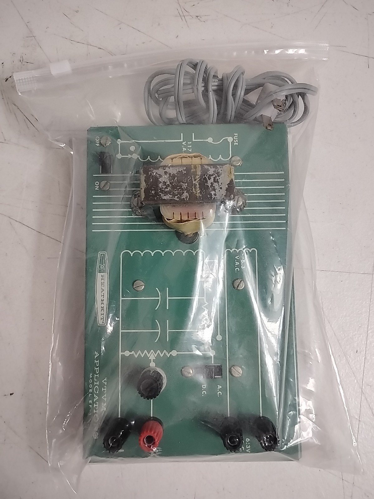 Vintage Heathkit EF-1 VTVM Applications Kit Wiring Board Untested