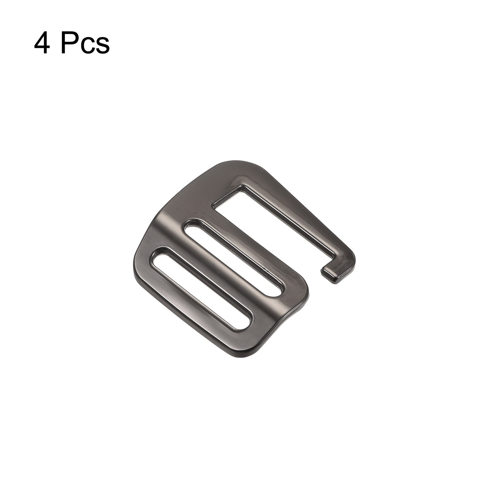 0.98" Webbing Release G Hook Buckle Adjusters for Backpack Strap, 4Pcs Dark Grey