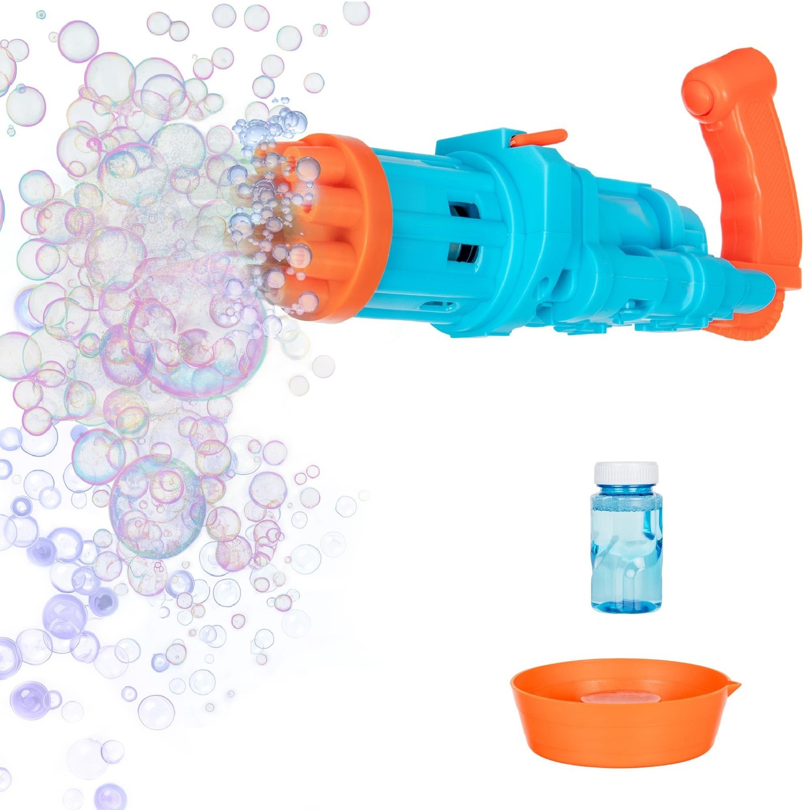 Epic Mini Bubble Machine Gun and Bubble Tray for 8 Bubble Holes w/ Solution 1i4