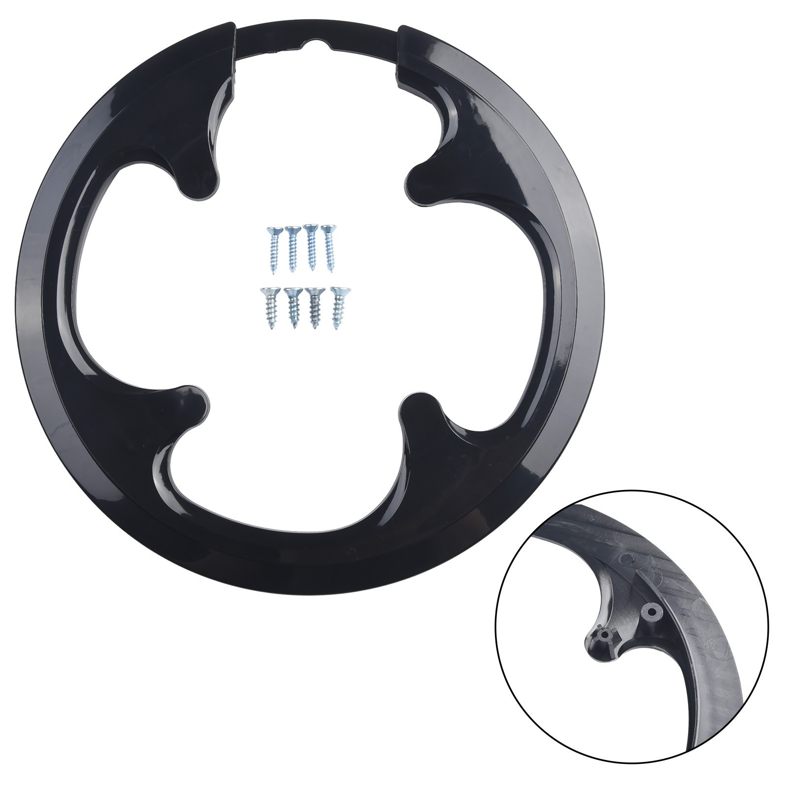 Plastic Chainring Guard for Road Bikes 42T 44T 8 Hole Crankset Mounting