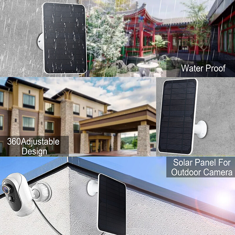Solar Panel for Ring Spotlight Stick Up Camera Plus Security Cam Battery Charger