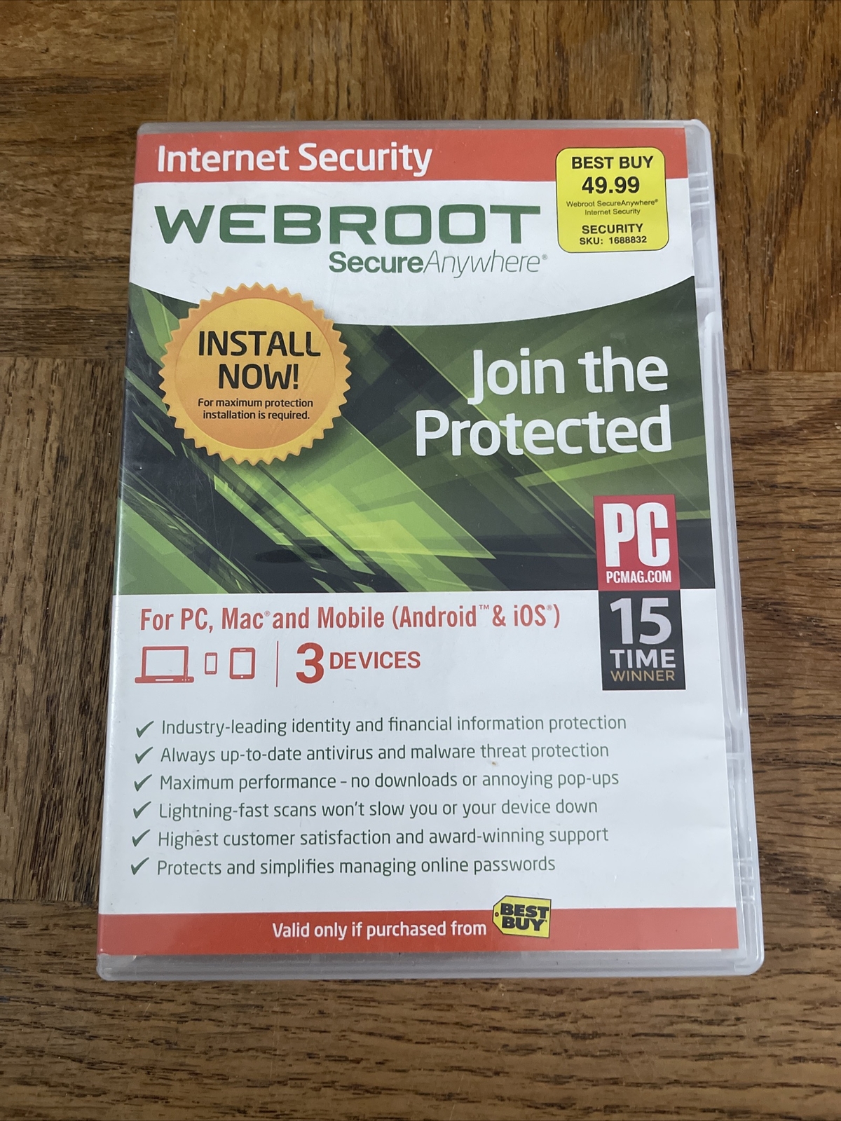 Webroot Secure Anywhere PC Software NO KEY CODE