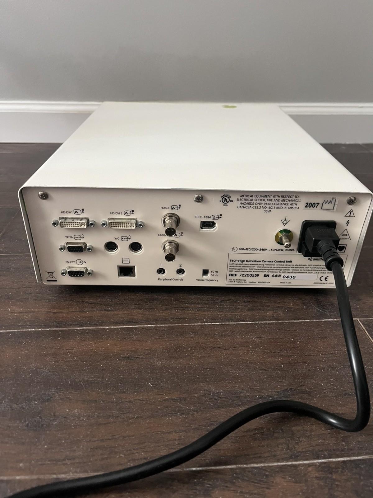 Smith & Nephew 560P High Definition Camera Control Unit - REF: 72200559