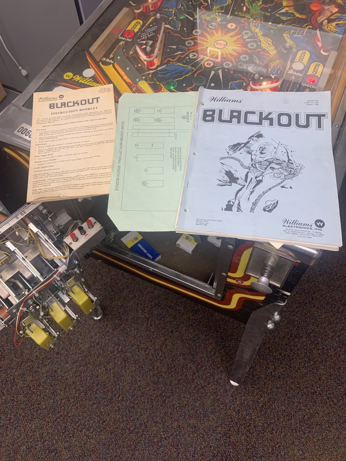 1980 Williams Blackout Pinball Machine