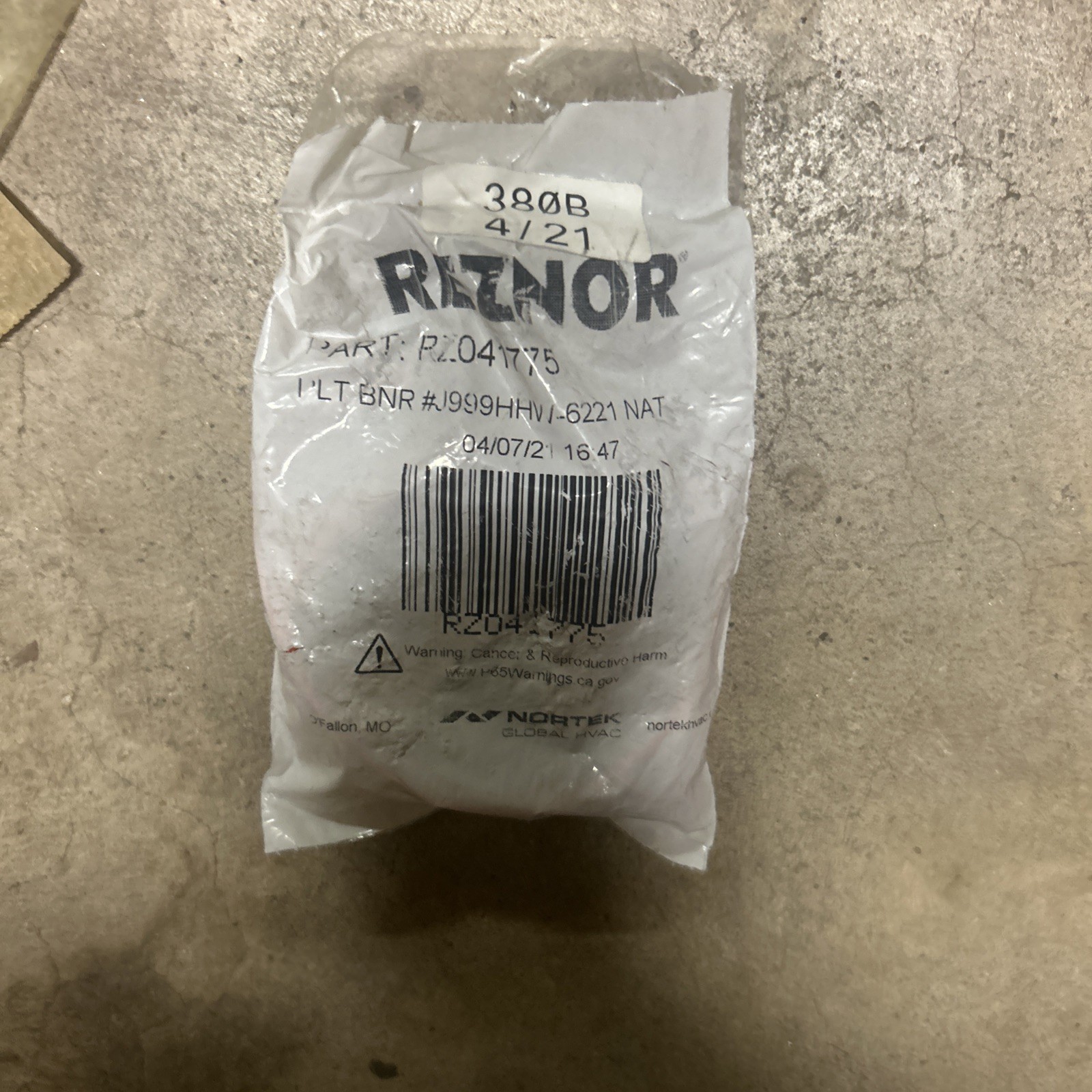 Reznor 041775 Pilot Burner
