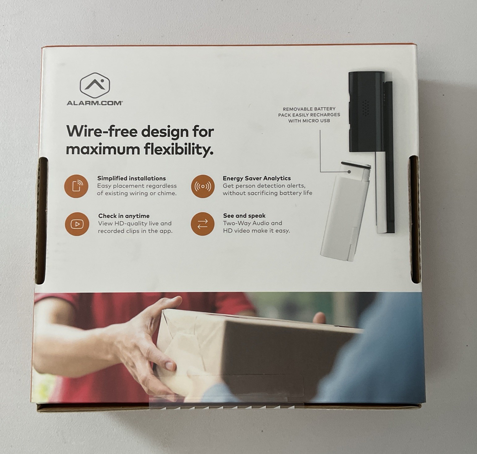 Alarm com Smart Wireless Doorbell Chime Kit ADC-VDB780B