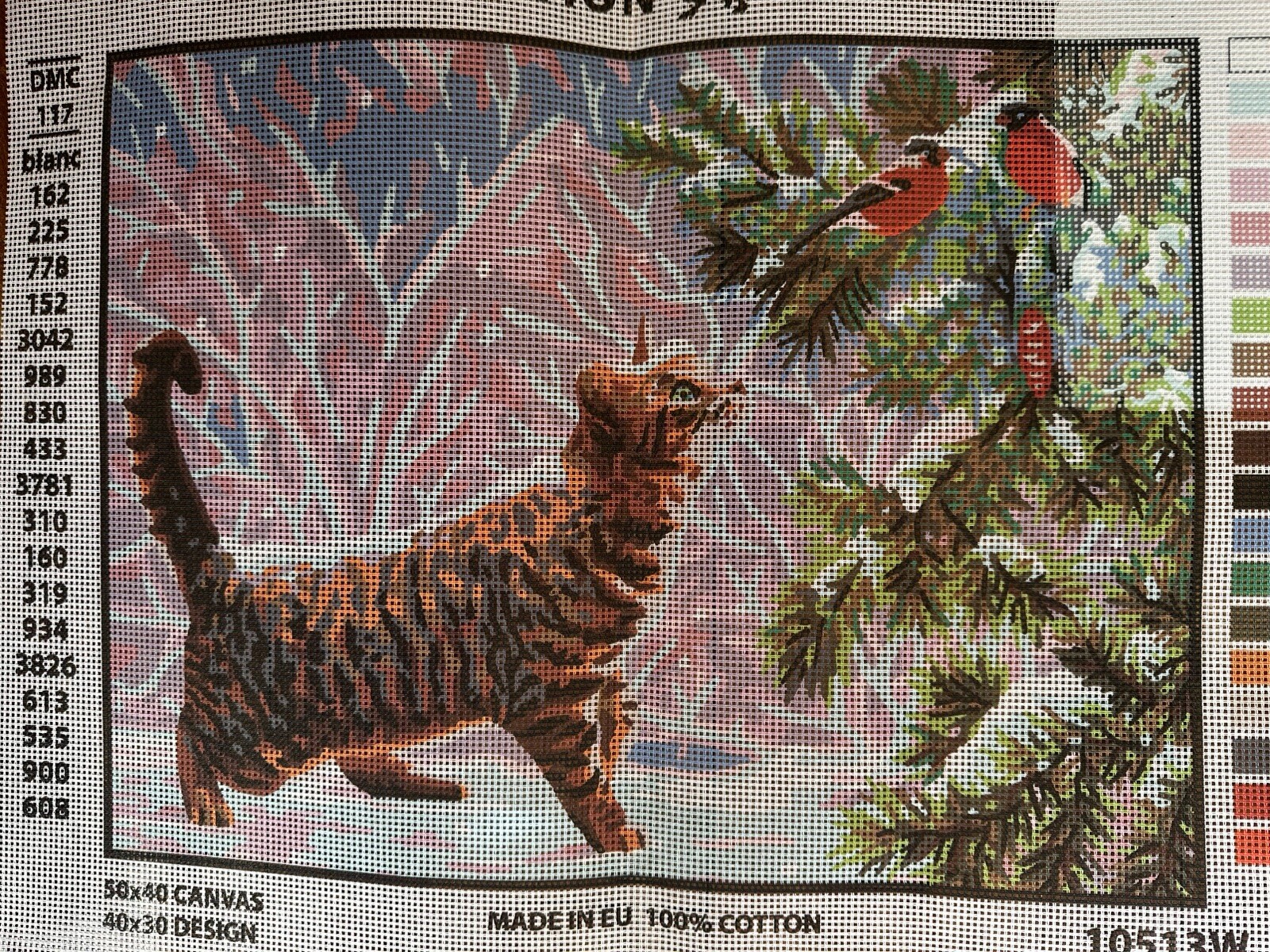 Printed Needlepoint Canvas Only Collection D Art 40x50 Cm Cat