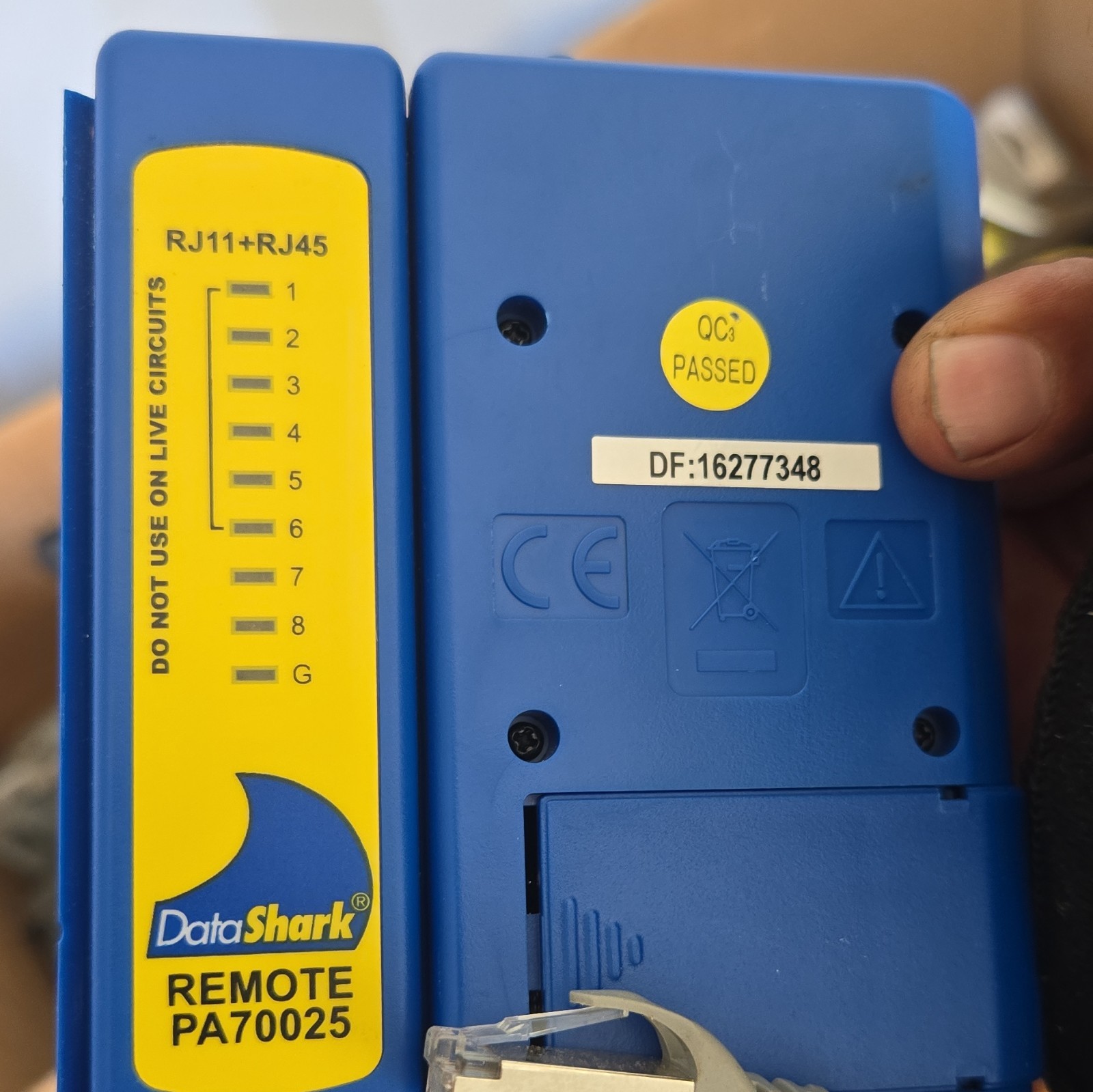DataShark Computer Cable Tester RJ11/RJ45 Master & Remote PA70025