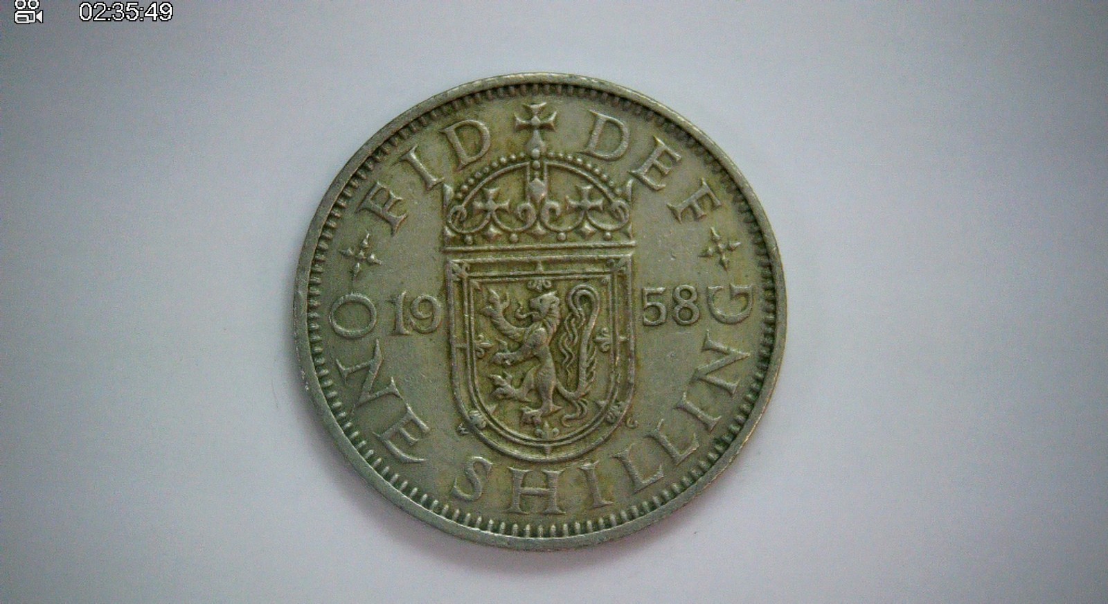 UK 1958 One Shilling Elizabeth II English shilling (lion on crown) Coin