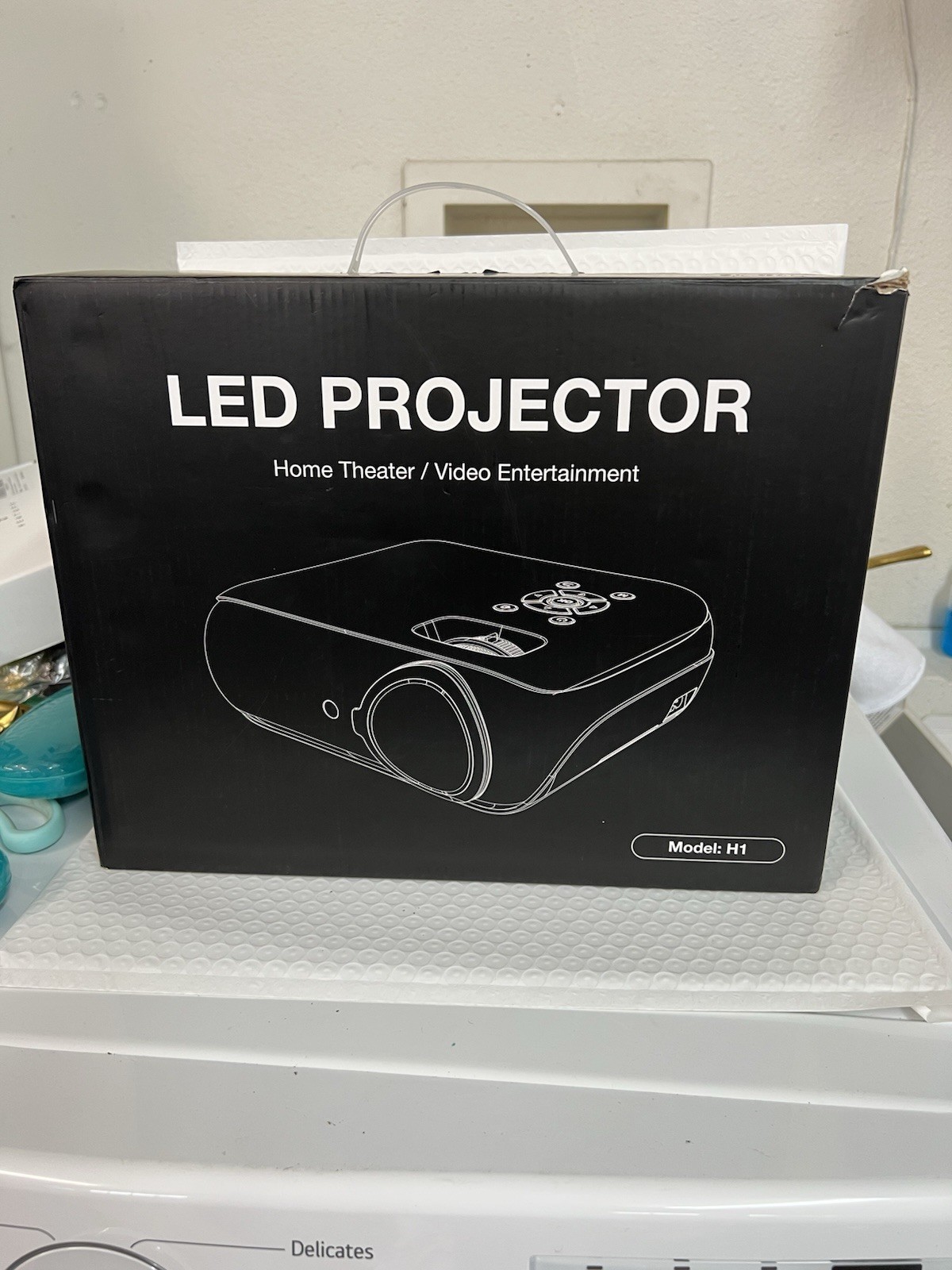 LED 1080P Projector, Model H1 For Home Theater / Video~NEW~USB/Firestick Etc..