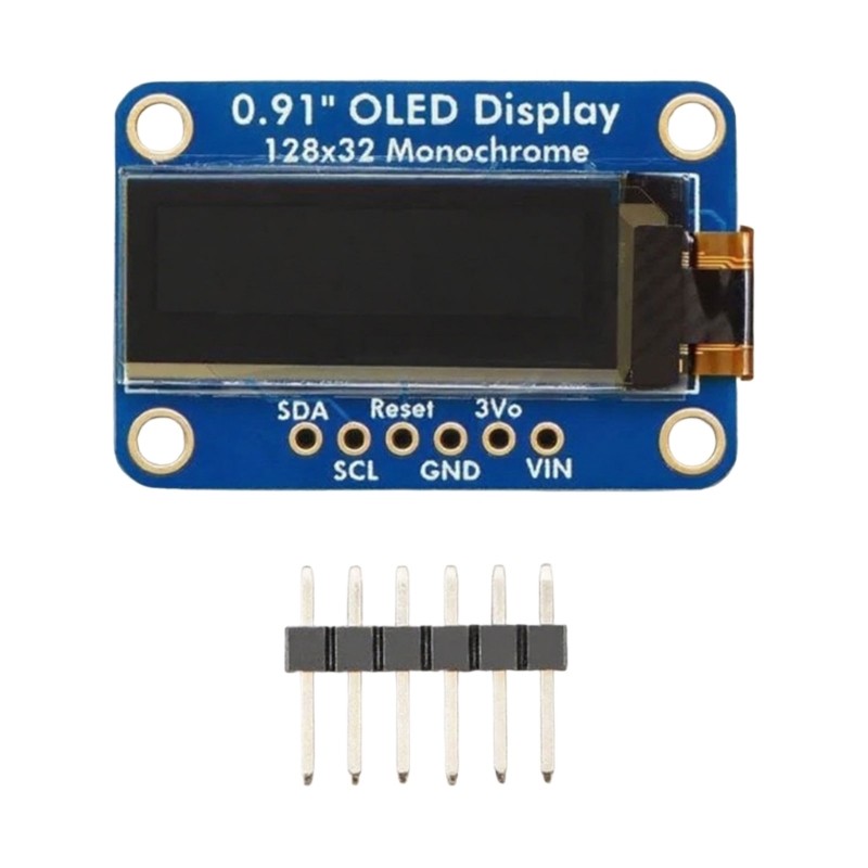 Energy Efficient 0.91Inch Monochrome Screen Module 128x32 Resolution